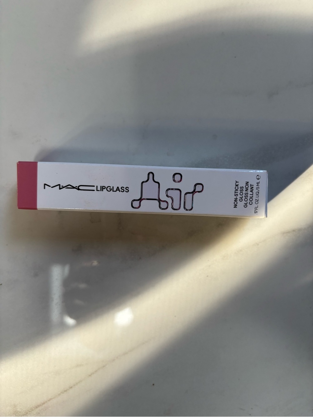 MAC Cosmetics Lipglass in Pink & White Packaging